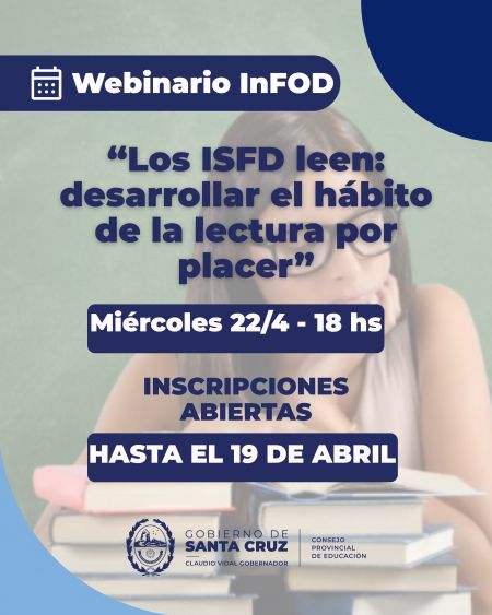 Invitan a participar de un webinario sobre promoción de la lectura