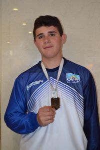 Diego Gigena obtuvo la primera medalla para Santa Cruz en las Finales Nacionales Juegos Evita