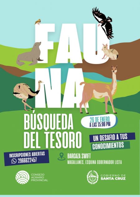 Tras las Huellas de la Fauna: Participa en la búsqueda del Tesoro en la Costanera de Río Gallegos