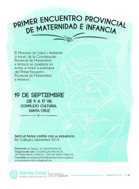 Ministerio de Salud organiza el Primer Encuentro Provincial de Maternidad e Infancia