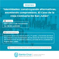 Invitan al ateneo en conmemoración del Centenario de las Huelgas Patagónicas