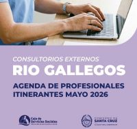 La Caja de Servicios Sociales informa la agenda de profesionales itinerantes para mayo.