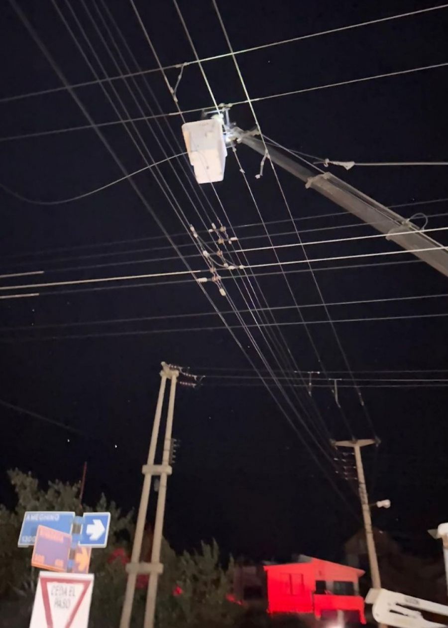 Puerto Deseado recupera electricidad tras fuerte temporal