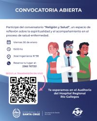 Río Gallegos: Convocan a participar del conversatorio “Religión y Salud”