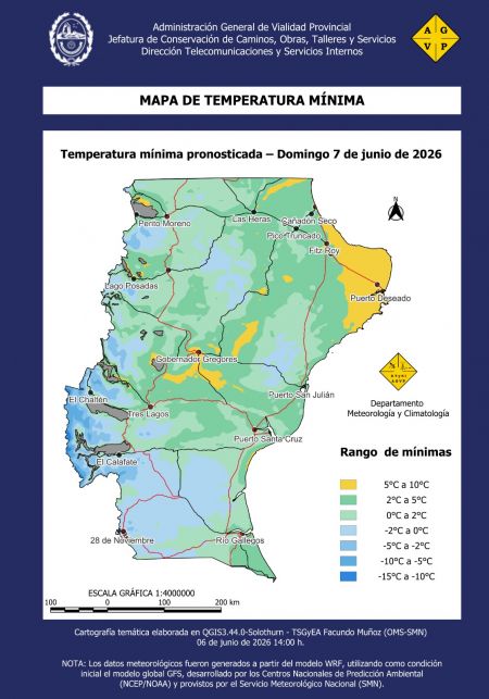 Conocé los detalles del clima, que se estima, imperará en Santa Cruz en estos días