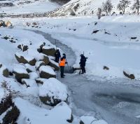 Realizan importantes labores para contrarrestar la falta de suministro de agua por las bajas temperaturas