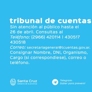 Información de contacto en el Tribunal de Cuentas