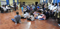 La Orquesta del Barrio realizó una audición en la Escuela Primaria 1