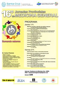 Mañana comienzan las 16º Jornadas Provinciales de Medicina General