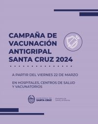 Comienza la campaña de vacunación antigripal 2024 en la provincia