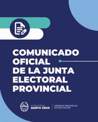 Comunicado oficial del escrutinio definitivo del acto eleccionario