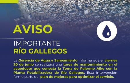 Comunicado de Servicios Públicos para Río Gallegos