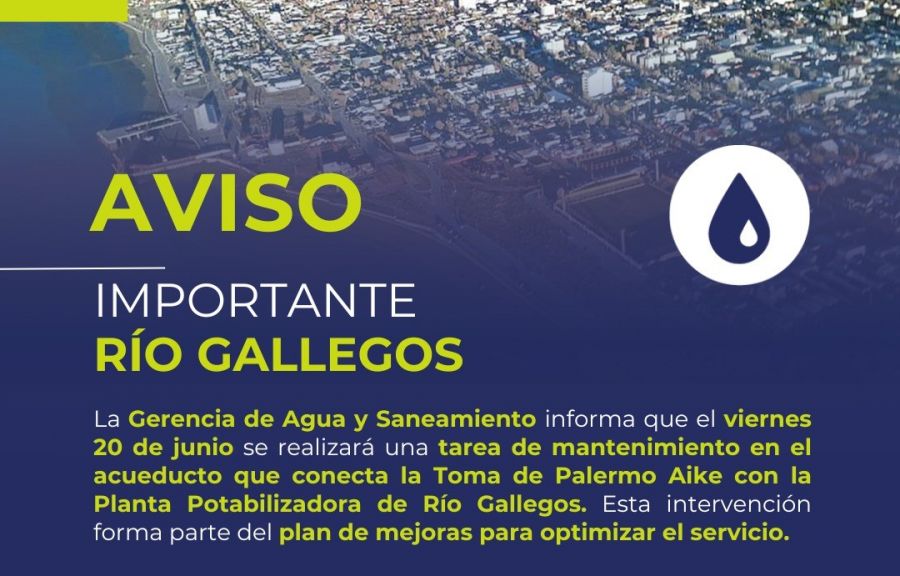 Comunicado de Servicios Públicos para Río Gallegos