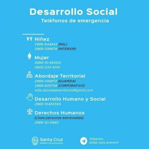 Desarrollo Social recuerda sus líneas de atención