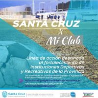 “Santa Cruz por Mi Club”: Apunta a fortalecer las instituciones deportivas y recreativas de la provincia