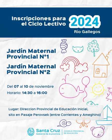 Próximamente abrirán las inscripciones para los Jardines Maternales de la Provincia