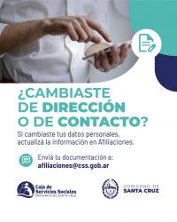 La Caja de Servicios Sociales recuerda la importancia de mantener actualizados los datos personales