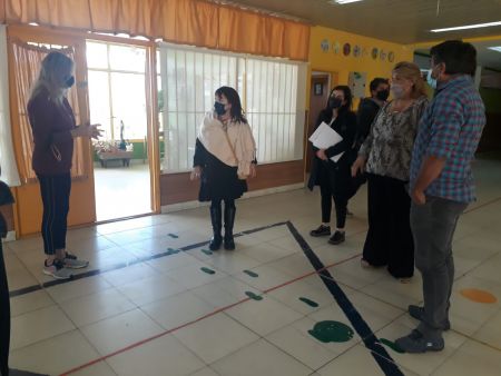 Autoridades de la cartera educativa relevaron tareas de mantenimiento en instituciones de Río Gallegos
