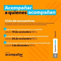 Ciclo de Encuentros &quot;Acompañar a quienes acompañan&quot;