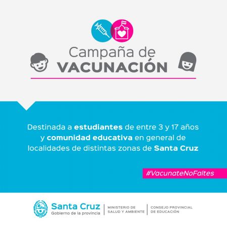 Avanzan las jornadas vacunación en distintas escuelas de la provincia