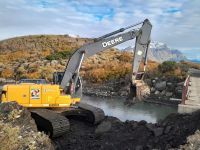 Se realizaron trabajos de mantenimiento en el puente sobre el Río Elena