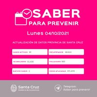 Saber Para Prevenir | Informe Epidemiológico | Lunes 4 de octubre