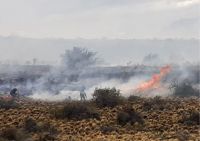 Concretaron acciones para sofocar el incendio en Estancia El Salitral