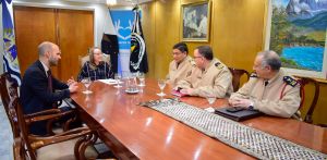 Alicia recibió a autoridades de Prefectura Naval Argentina