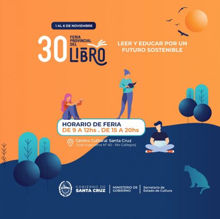 30ª Feria Provincial del Libro: Conocé la grilla completa del acontecimiento cultural más importante de Santa Cruz