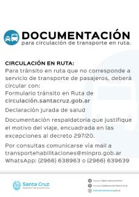 Información de la secretaría de Transporte