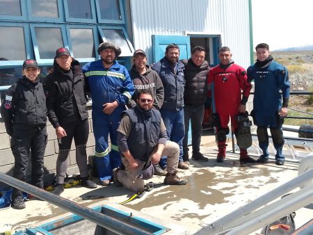 SPSE y Bomberos trabajaron coordinadamente en la planta de agua de El Calafate