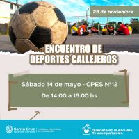 Encuentro de Deportes Callejeros: se realizará este sábado en distintas localidades de la provincia
