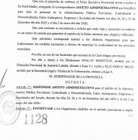 El Gobierno Provincial dispone receso y asuetos por fiestas de fin de año