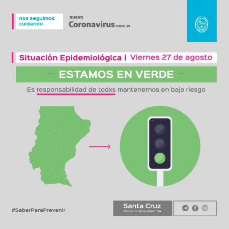 Semáforo Epidemiológico: Todas las localidades de Santa Cruz están en verde