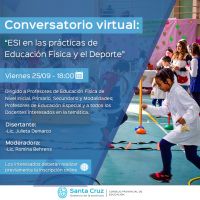 “Ciclo de Conversatorios en tiempos de pandemia”: La ESI en la práctica de la Educación Física y el Deporte