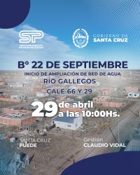 El Gobierno Provincial inicia la red de agua en el barrio 22 de septiembre con una inversión de $190 MILLONES