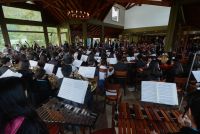 La Orquesta Sinfónica Juvenil se presentó en el Glaciar Perito Moreno