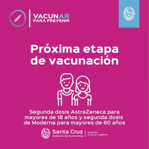 Vacunar para prevenir: Habilitan turnos para segundas dosis de Astrazeneca y Moderna