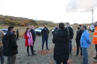 Autoridades de Producción recorrieron el predio de la nueva terminal de Río Turbio