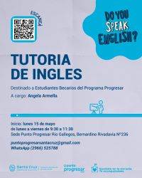 Educación llevará adelante una nueva instancia de tutoría en Inglés