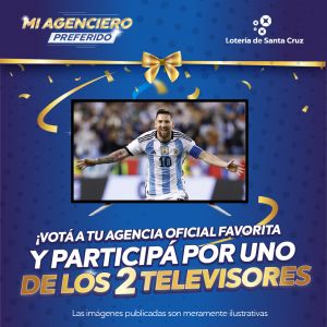 Mi Agenciero Preferido: Lotería de Santa Cruz sortea 2 televisores para el mundial de Qatar