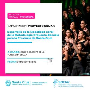 Educación invita a una Capacitación del Proyecto SOIJAr