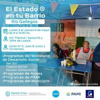 “El Estado en tu barrio” estará presente esta jornada en barrios de Río Gallegos