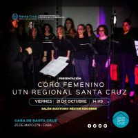 El Coro Femenino UTN se presentará en la Casa de Santa Cruz