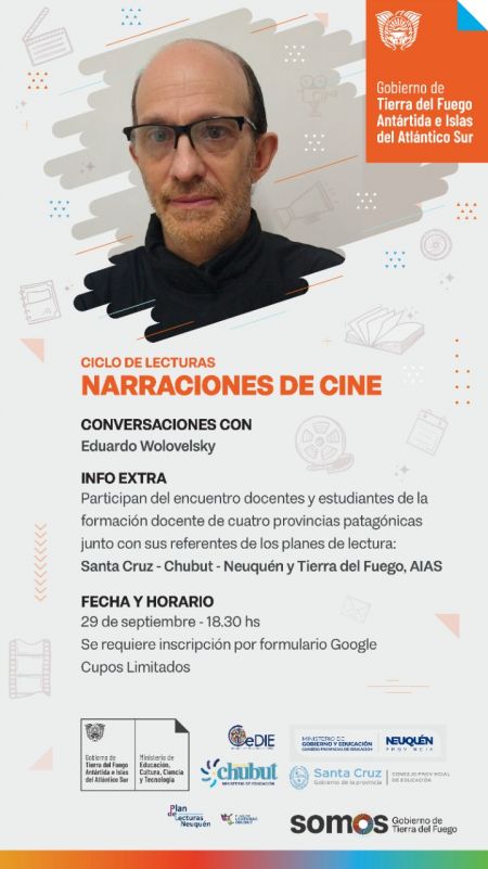 Invitan a participar del Ciclo de Lecturas “Narraciones de Cine”