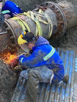 Servicios Públicos avanza en la reparación del acueducto de Palermo Aike- Río Gallegos