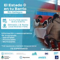 “El Estado en tu Barrio” estará presente en el Gimnasio Municipal Juan Bautista Rocha&quot;