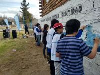 Los jóvenes fueron convocados a realizar murales