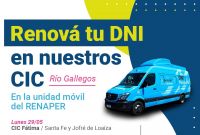 Renová tu DNI en las unidades móviles instaladas en distintos puntos de Río Gallegos