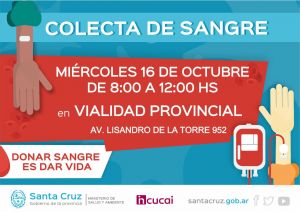 Colecta de sangre en Vialidad Provincial